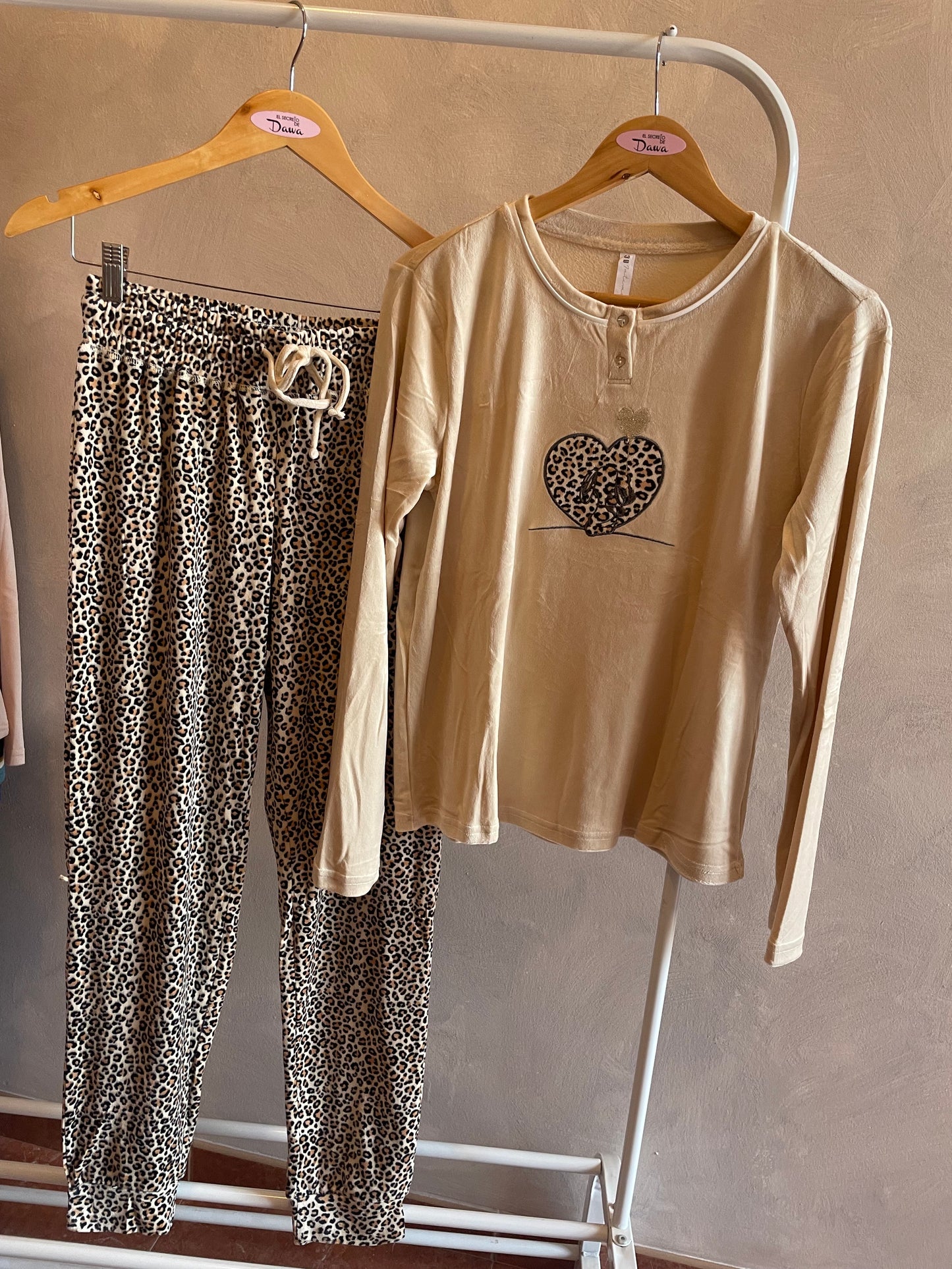 Pijama mujer terciopelo