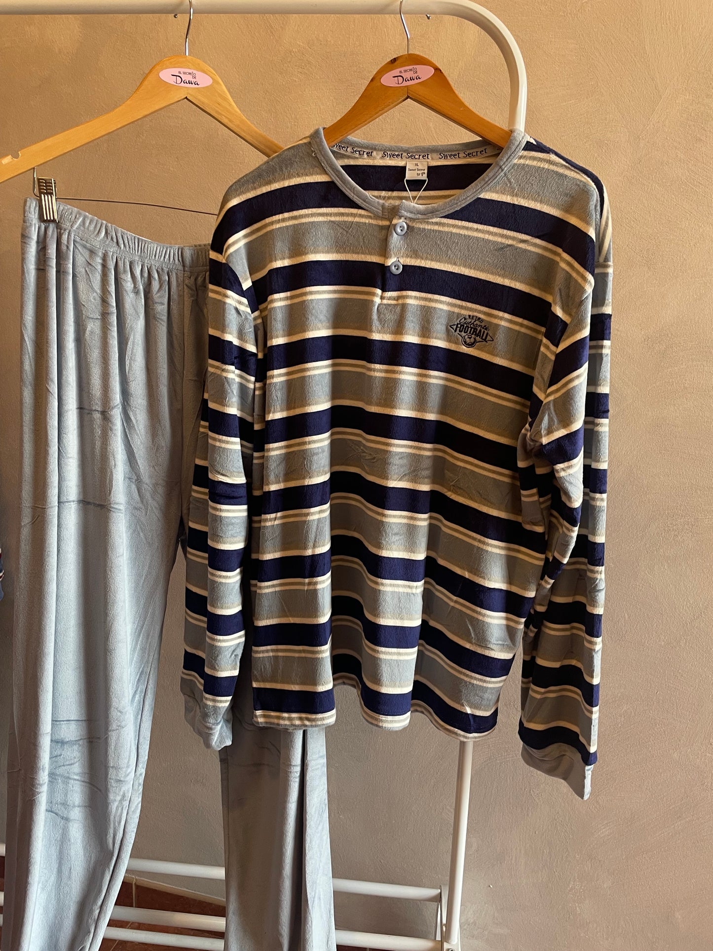 Pijama hombre terciopelo