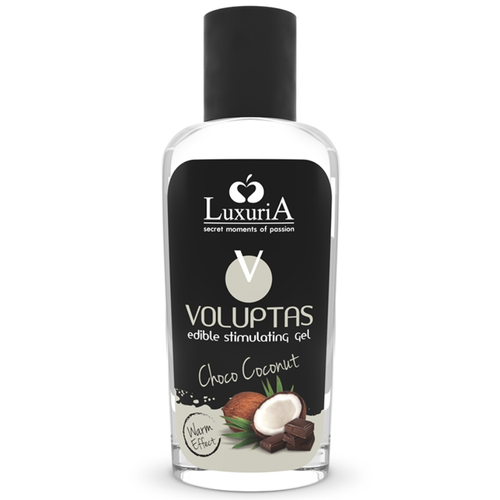 D-228347 Gel masaje comestible efecto calor sabor coco y crema 100ml