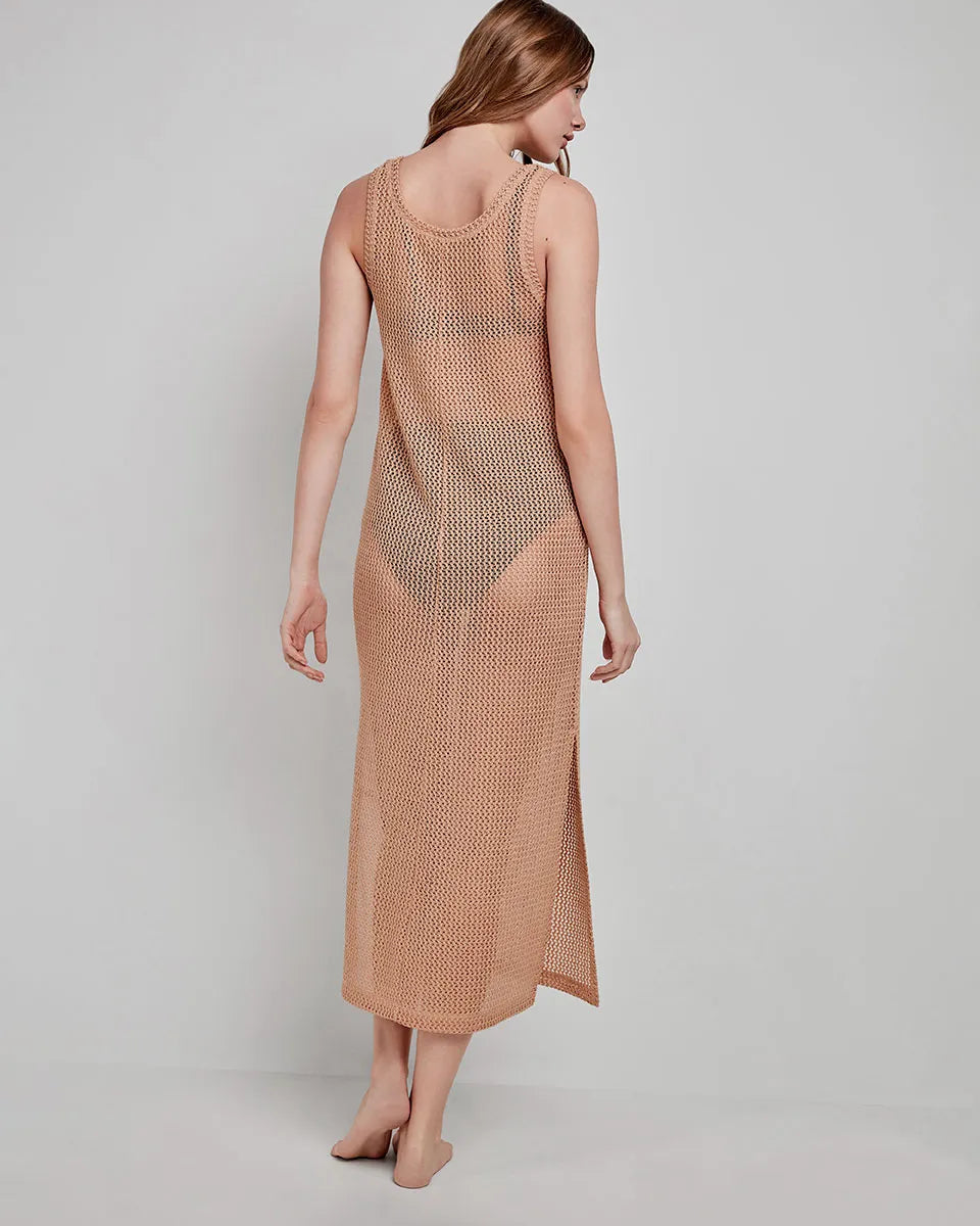 2/40025 Vestido largo crochet