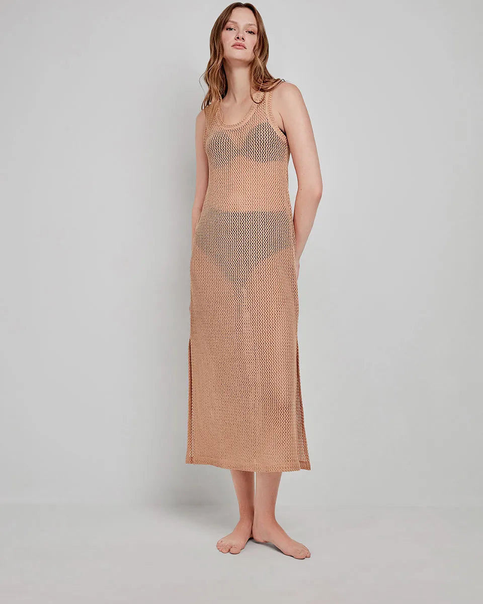 2/40025 Vestido largo crochet